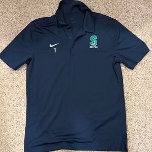 Nike Men’s Medium Dark Blue Salem International University Soccer Polo